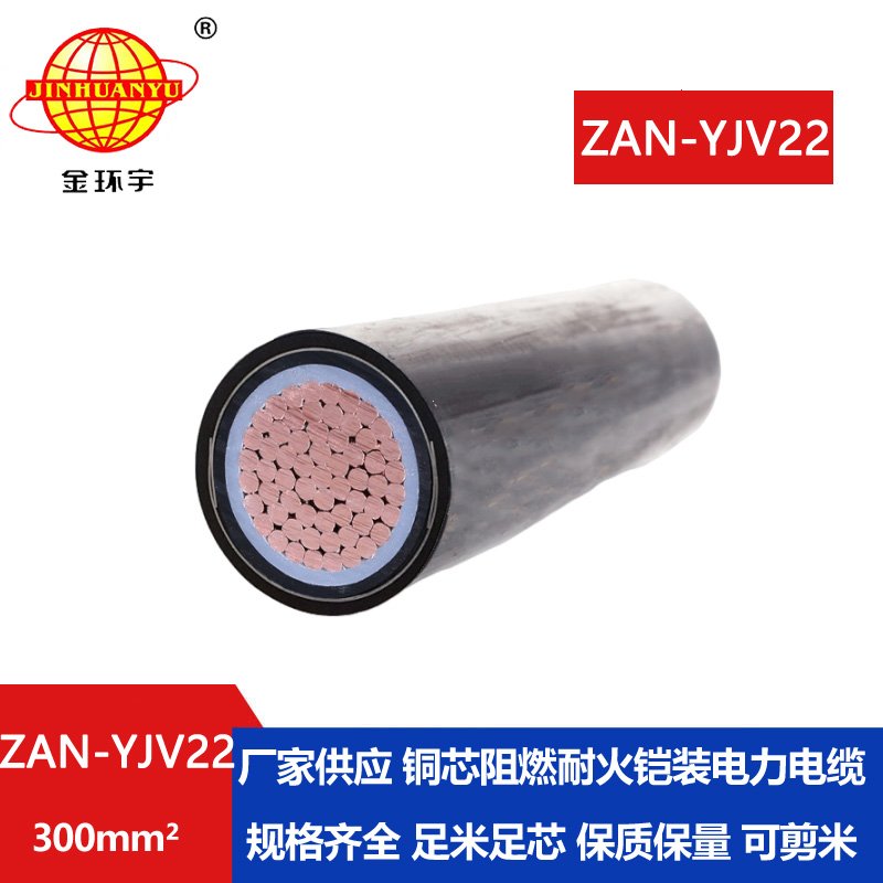 金環(huán)宇電纜 a類(lèi)阻燃耐火鎧裝電纜ZAN-YJV22-300平方