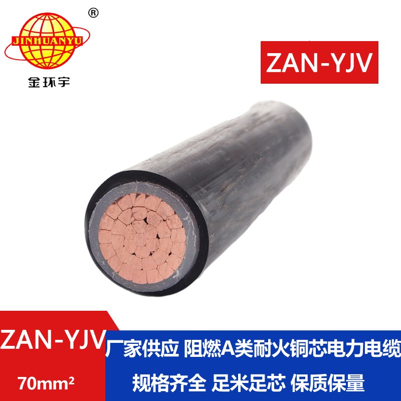金環(huán)宇電線(xiàn)電纜 yjv電纜報價(jià)ZAN-YJV 70平方 yjv阻燃