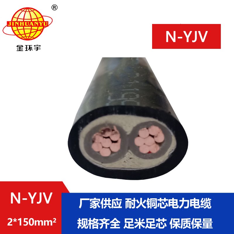 金環(huán)宇 廠(chǎng)價(jià)供應 耐火電纜N-YJV 2X150平方 yjv電力電