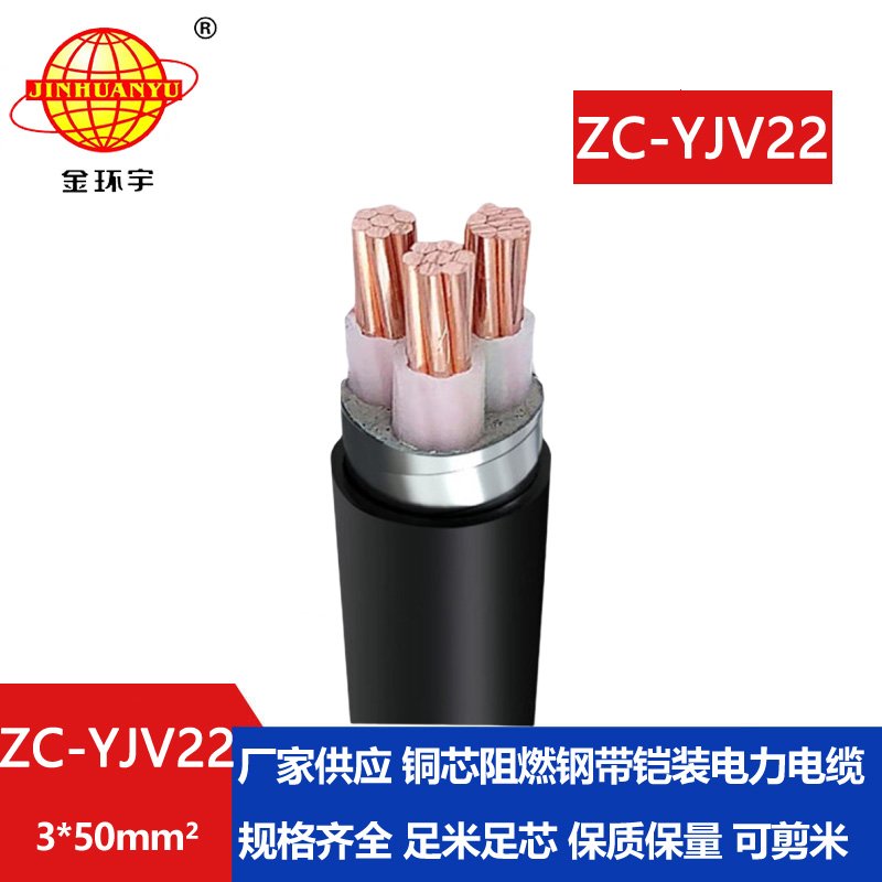 金環(huán)宇電纜 深圳鎧裝電纜報價(jià)ZC-YJV22 3X50平方 阻