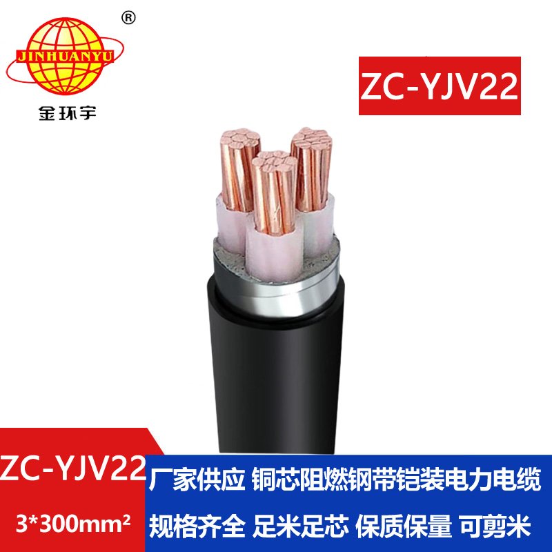 金環(huán)宇電纜 yjv22電纜報價(jià)ZC-YJV22 3X300平方 阻燃電