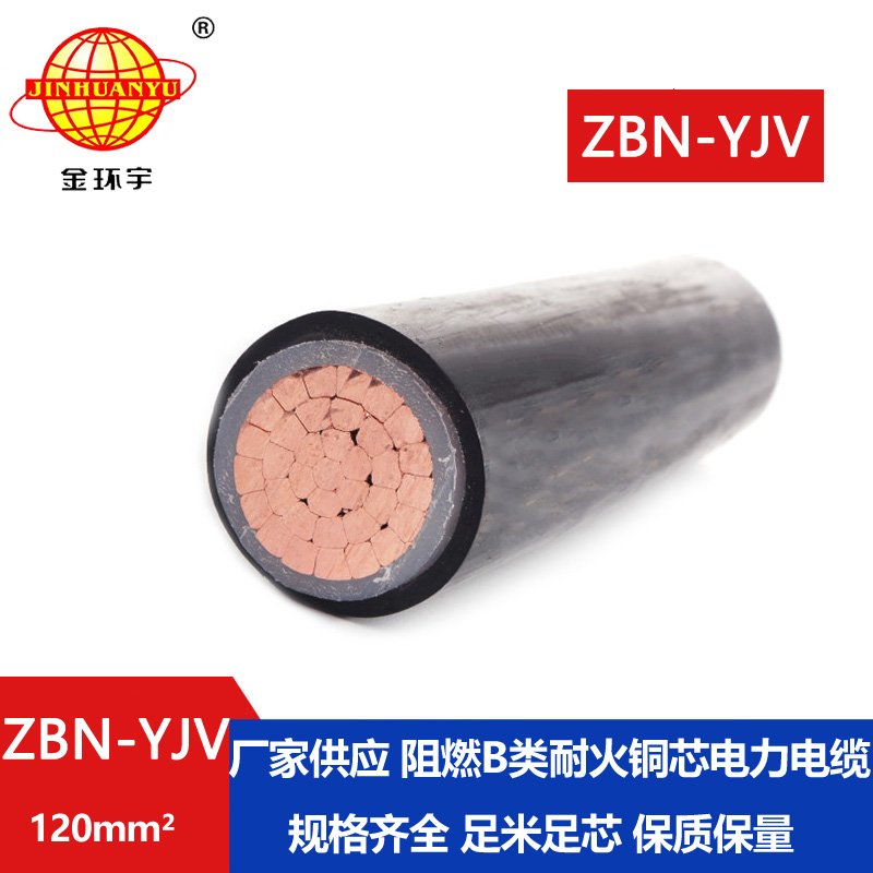 金環(huán)宇電線(xiàn)電纜 ZBN-YJV 120平方 阻燃耐火電纜 深圳