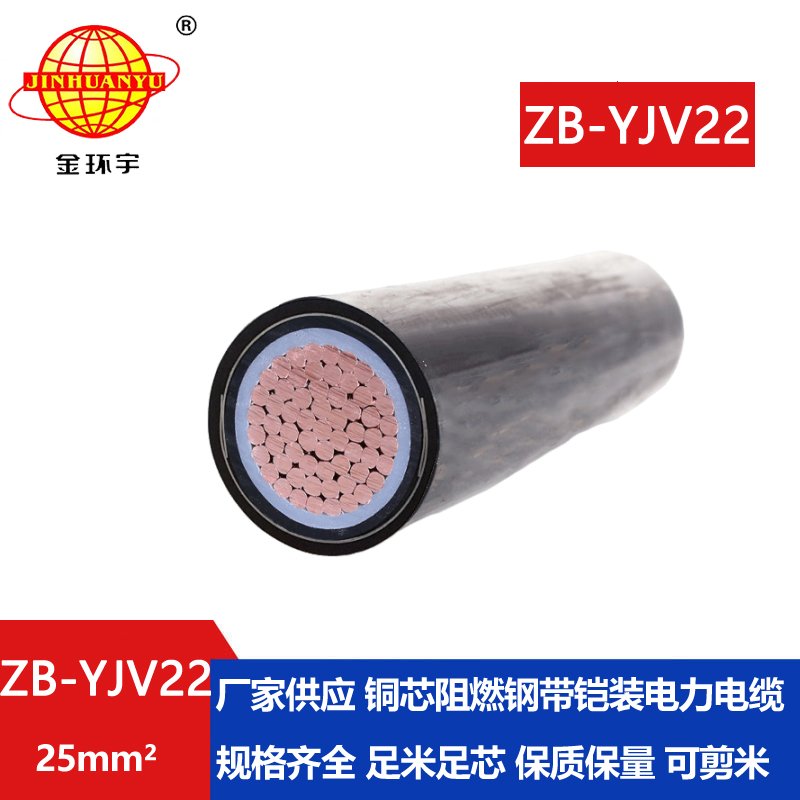 金環(huán)宇電纜 b級阻燃鎧裝電纜ZB-YJV22-25平方 深圳鎧裝電纜廠(chǎng)